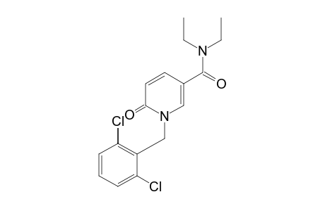 1-(2,6-DICHLOROBENZYL)-N,N-DIETHYL-1,6-DIHYDRO-6-OXONICOTINAMIDE