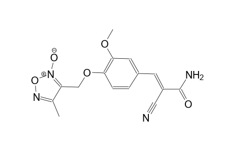2-propenamide, 2-cyano-3-[3-methoxy-4-[(4-methyl-2-oxido-1,2,5-oxadiazol-3-yl)methoxy]phenyl]-, (2E)-