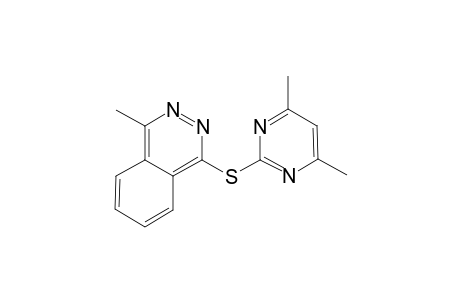 1-[(4,6-Dimethyl-2-pyrimidinyl)sulfanyl]-4-methylphthalazine