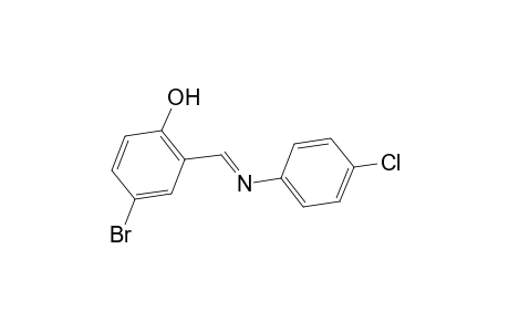 4-bromo-2-[N-(p-chlorophenyl)formimidoyl]phenol