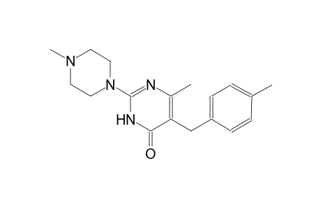 6-methyl-5-(4-methylbenzyl)-2-(4-methyl-1-piperazinyl)-4(3H)-pyrimidinone
