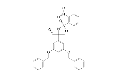 (+)-2-(3',5'-DIBENZYLOXYPHENYL)-2-(2''-NITROBENZENE)-SULFONYLAMINOPROPIONALDEHYDE