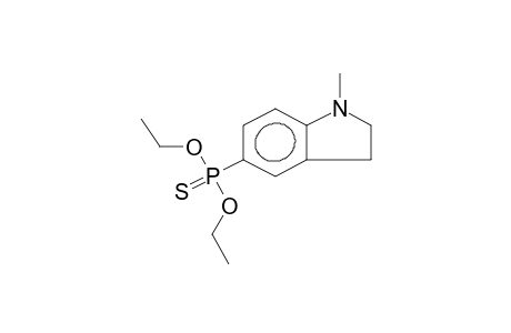 1-METHYL-5-(O,O-DIETHYLTHIOPHOSPHONATO)INDOLINE