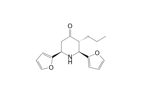(2S*,3R*,6R*)-2,6-Di-2-furyl-3-propylpiperidin-4-one