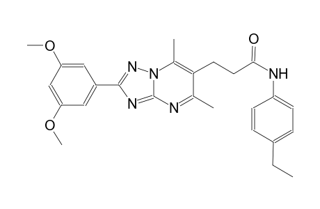 [1,2,4]triazolo[1,5-a]pyrimidine-6-propanamide, 2-(3,5-dimethoxyphenyl)-N-(4-ethylphenyl)-5,7-dimethyl-