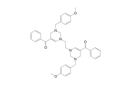 1,2-Bis(5-benzoyl-3-(p-anisyl)-1,2,3,4-tetrahydropyrimidin-1-yl)-ethane