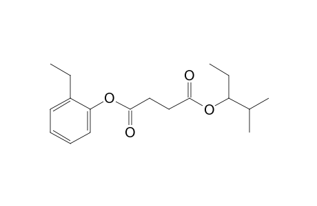 Succinic acid, 2-methylpent-3-yl 2-ethylphenyl ester