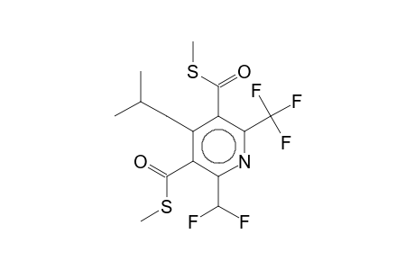 2-Difluoromethyl-6-trifluoromethyl-4-isobutyl-pyridine-3,5-dicarbothioic acid, dimethyl ester