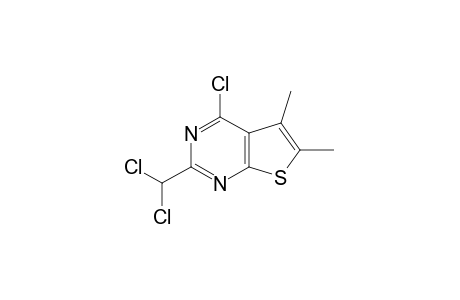 4-chloro-2-(dichloromethyl)-5,6-dimethylthieno[2,3-d]pyrimidine