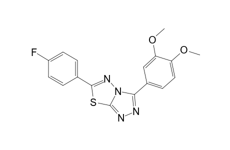 3-(3,4-dimethoxyphenyl)-6-(4-fluorophenyl)-[1,2,4]triazolo[3,4-b][1,3,4]thiadiazole