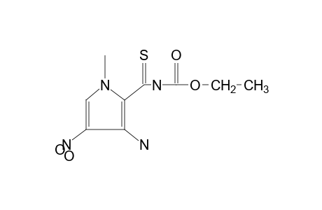 [(3-amino-1-methyl-4-nitropyrrol-2-yl)thiocarbonyl]carbamic acid, ethyl ester