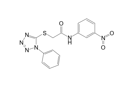 N-(3-Nitrophenyl)-2-[(1-phenyl-1H-tetraazol-5-yl)sulfanyl]acetamide