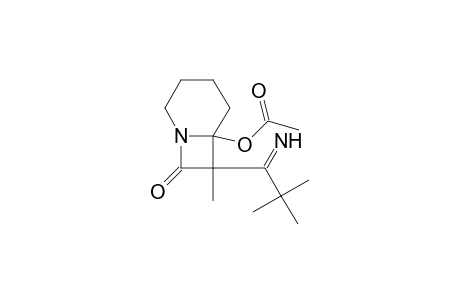 6-Acetoxy-7-(1-imino-2,2-dimethyl-propyl)-7-meth yl-1-aza-bicyclo(4.2.0)octan-8-one