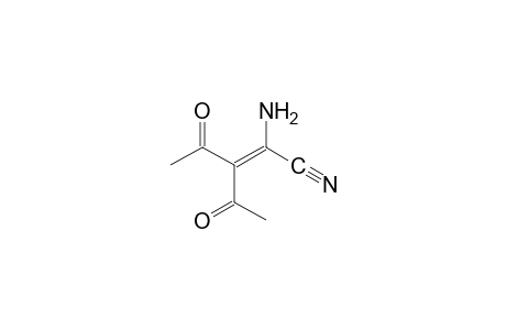 3-acetyl-2-amino-4-oxo-2-pentenenitrile