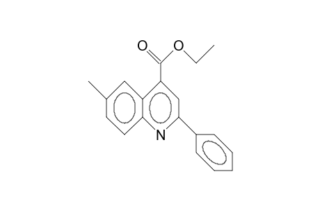 6-methyl-2-phenylcinchoninic acid, ethyl ester