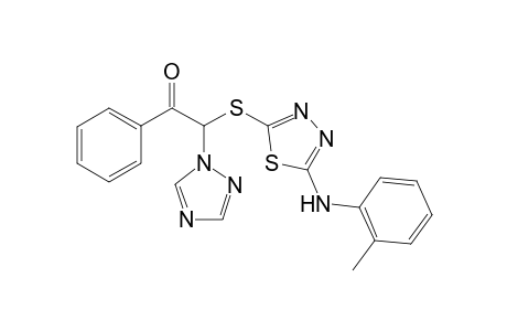 .omerga.-(5-(o-Methylphenylamino)-1,3,4-thiadiazol-2-thiol)-.omega.-(1H-1,2,4-triazol-1-yl)acetophenone