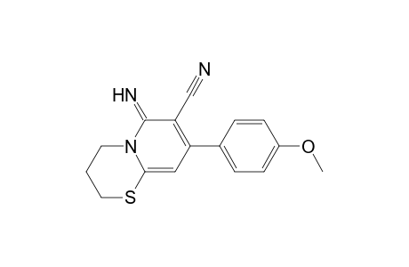 6-Azanylidene-8-(4-methoxyphenyl)-3,4-dihydro-2H-pyrido[2,1-b][1,3]thiazine-7-carbonitrile