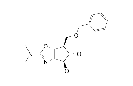 (1S,5R)-8-exo-Benzyloxymethyl-3-dimethylamino-6-exo,7-endo-dihydroxy-2-oxa-4-azabicyclo-[3.3.0]-oct-3-ene