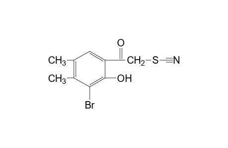 thiocyanic acid, 3-bromo-4,5-dimethyl-2-hydroxyphenacyl ester