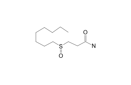 3-(Octane-1-sulfinyl)propanamide