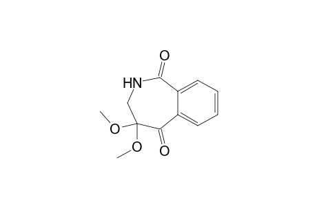 4,4-Dimethoxy-2,3-dihydro-2-benzazepine-1,5-dione