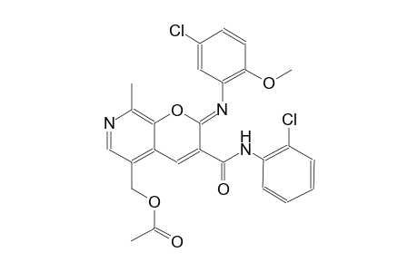 2H-pyrano[2,3-c]pyridine-3-carboxamide, 5-[(acetyloxy)methyl]-2-[(5-chloro-2-methoxyphenyl)imino]-N-(2-chlorophenyl)-8-methyl-, (2Z)-