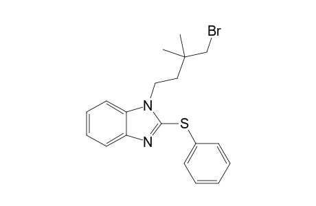 1-(4-bromanyl-3,3-dimethyl-butyl)-2-phenylsulfanyl-benzimidazole