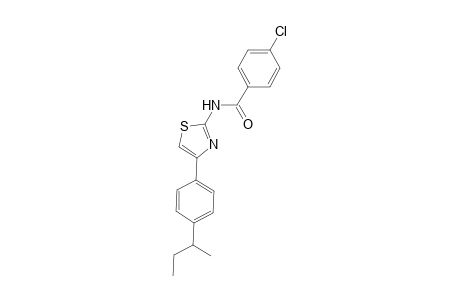 N-[4-(4-sec-butylphenyl)-1,3-thiazol-2-yl]-4-chlorobenzamide