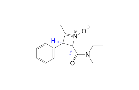 N,N-diethyl-2,4-dimethyl-3-phenyl-1-azetine-4-carboxamide, 1-oxide