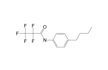 4-Butylaniline, N-pentafluoropropionyl-