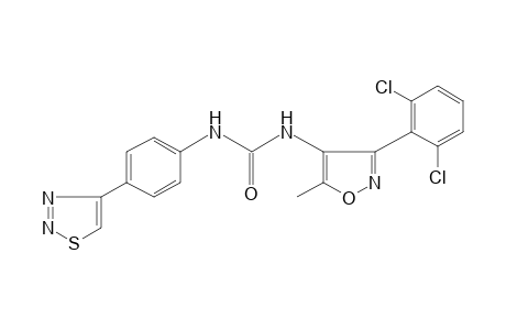 1-[3-(2,6-dichlorophenyl)-5-methyl-4-isoxazol]-3-[p-(1,2,3-thiadiazol-4-yl)phenyl]urea