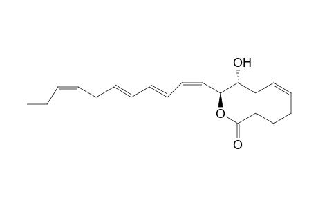 (2S,3R,5Z)-3-hydroxy-2-[(1Z,3E,5E,8Z)-undeca-1,3,5,8-tetraenyl]-2,3,4,7,8,9-hexahydrooxecin-10-one