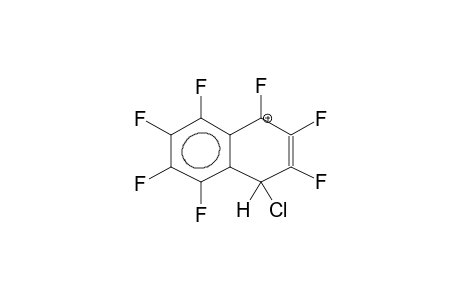 1-CHLORO-1-HYDROPERFLUORONAPHTHALENONIUM CATION