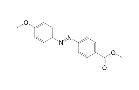 p-[(p-Methoxyphenyl)azo]benzoic acid, methyl ester