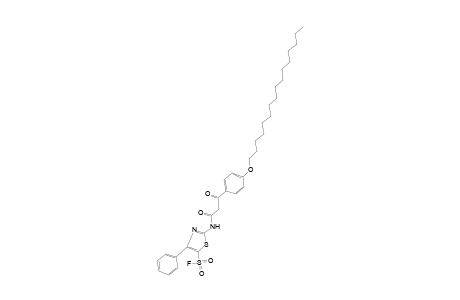 2-{2-[p-(Hexadecyloxy)benzoyl]acetamido}-4-phenyl-5-thiazolesulfonyl fluoride