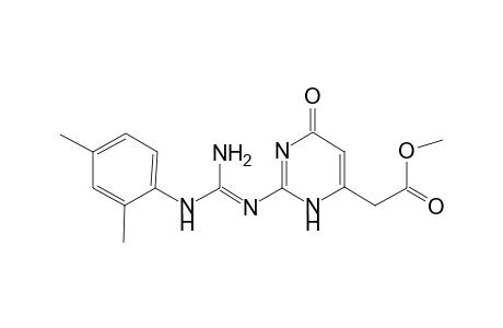 2-[2-[(E)-[amino-(2,4-dimethylanilino)methylene]amino]-4-keto-1H-pyrimidin-6-yl]acetic acid methyl ester