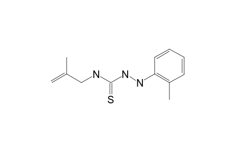 N-(2-methylallyl)-2-o-tolylhydrazinecarbothioamide