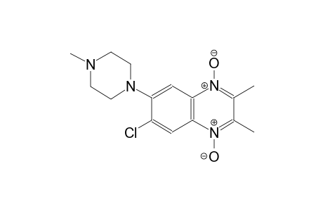 6-chloro-2,3-dimethyl-7-(4-methyl-1-piperazinyl)quinoxaline 1,4-dioxide