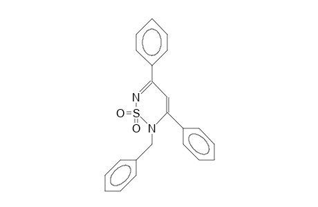 2-(benzyl)-3,5-di(phenyl)-1,2,6-thiadiazine 1,1-dioxide