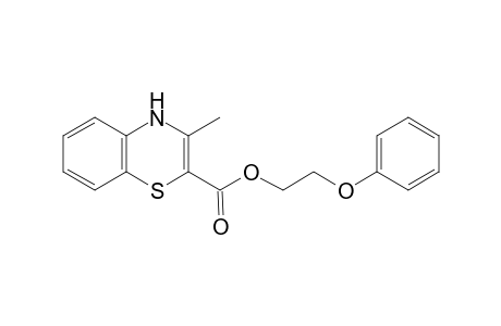 4H-1,4-benzothiazine-2-carboxylic acid, 3-methyl-, 2-phenoxyethyl ester