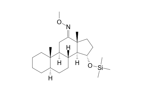 15.ALPHA.-[(TRIMETHYLSILYL)OXY]-5.ALPHA.-ANDROSTAN-12-ONE(12-O-METHYLOXIME)