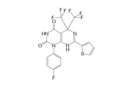 1-(4-fluorophenyl)-7-(2-thienyl)-5,5-bis(trifluoromethyl)-5,8-dihydropyrimido[4,5-d]pyrimidine-2,4(1H,3H)-dione