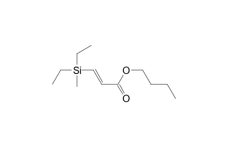 Butyl (E)-3-(diethylmethylsilyl)propenoate
