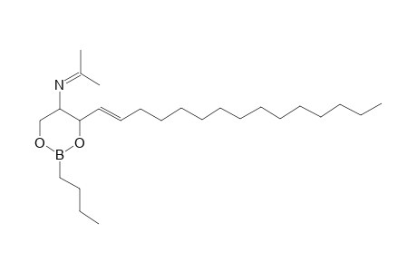 2-Butyl-N-(1-methylethylidene)-4-[(1E)-1-pentadecenyl]-1,3,2-dioxaborinan-5-amine #