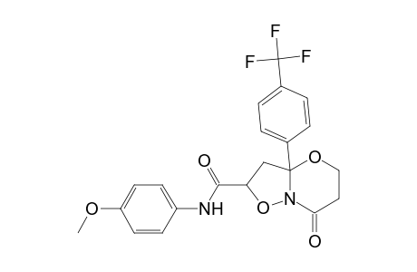 N-(4-Methoxyphenyl)-7-oxo-3a-[4-(trifluoromethyl)phenyl]tetrahydro-2H,5H-[1,2]oxazolo[3,2-b][1,3]oxazine-2-carboxamide