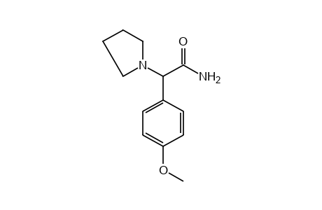 a-(p-methoxyphenyl)-1-pyrrolidineacetamide