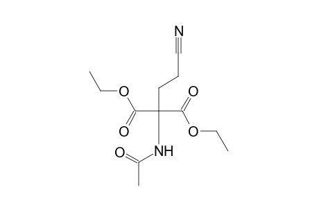 acetamido(2-cyanoethyl)malonic acid, diethyl ester