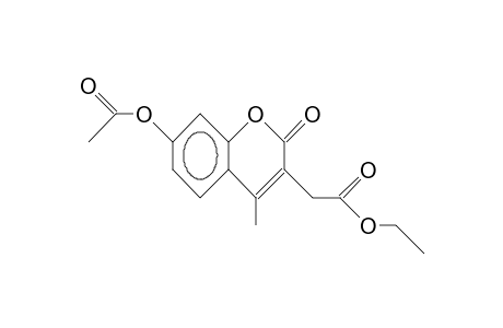 7-Acetoxy-3-ethoxycarbonylmethyl-4-methyl-coumarin