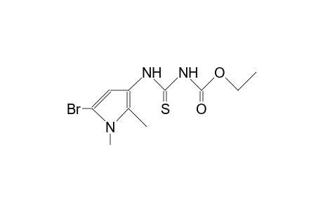 5-BROM-1,2-DIMETHYL-3-(3-ETHOXYCARBONYLTHIOUREIDO)-PYRROL