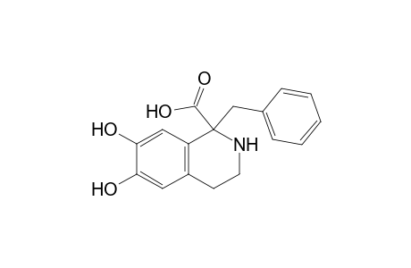 Hydrochloride of 6,7-dihydroxy-1-benzyl-1,2,3,4-tetrahydroisoquinoline-1-carboxylic acid